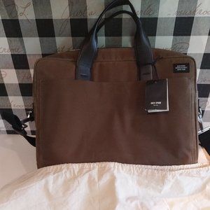 Jack Spade Commuter Brief Waxwear Khakhi - Waxed Canvas Messenger Laptop Bag NWT